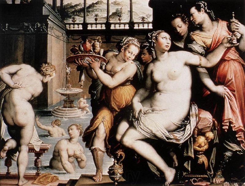 ZUCCHI  Jacopo The Toilet of Bathsheba France oil painting art